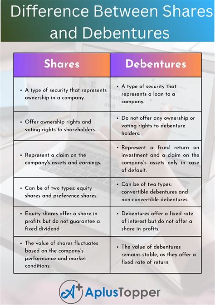 What is the difference between debentures and unsecured notes?