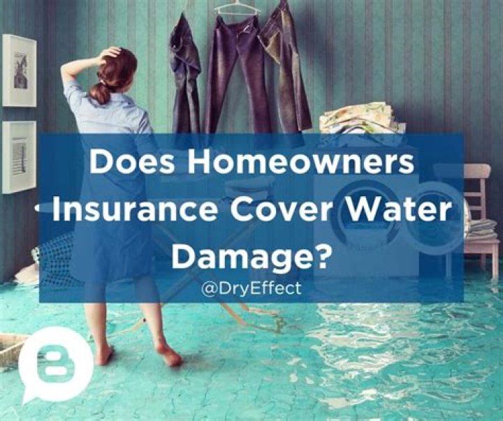 What kind of water damage does home insurance cover?