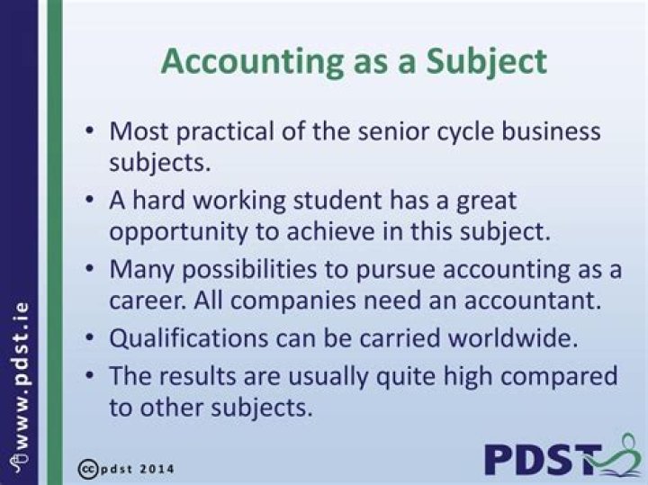 What subjects are needed for accounting?